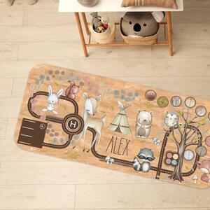 INSPIO-korkový koberec s menom - Koberec so zvieratkami pre dievčatá a chlapcov z korku