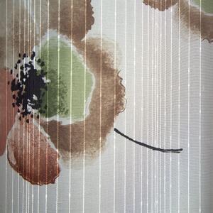 Béžová záclona na krúžkoch NICOLE 140x250 cm