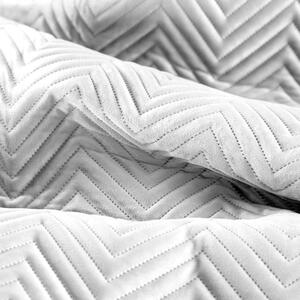 Dekorstudio Zamatový prehoz na posteľ SOFIA v bielej farbe Rozmer prehozu (šírka x dĺžka): 170x210cm