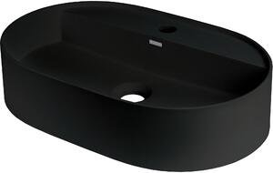 Deante Silia, granitové umývadlo na dosku 550x350x125mm, čierna matná, DEA-CQS_NU6B