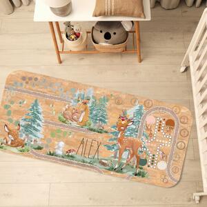 INSPIO-korkový koberec s menom - Detský koberec z korku - Lesný svet a hry pre deti