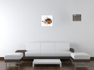 Obraz s hodinami Ježko s jabĺčkom Rozmery: 30 x 30 cm