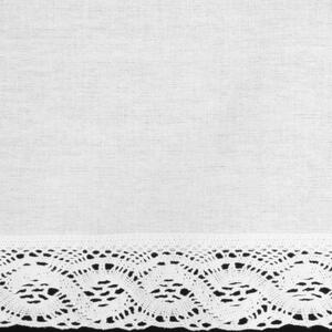 Biela záclona na uškách VINCE 150x30 cm