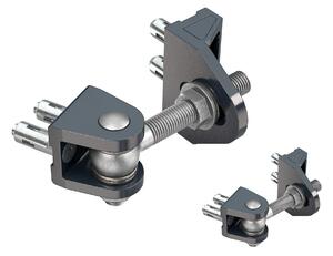 LOCINOX ® LOCINOX® BOLTON4D záves M16, otvárateľný 180°, nastaviteľný 3D, čiastočne pozinkovaný, montáž skrutkou Quick-fix