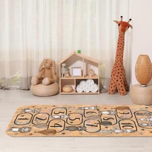 INSPIO-korkový koberec s menom - Korkový koberec - Skákacia škôlka so zvieratkami a balónmi