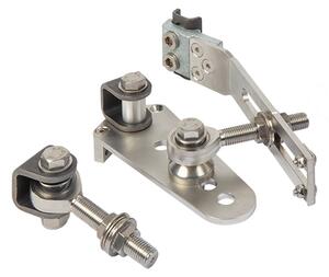 LOCINOX ® LOCINOX® EXCENTRO set naváracích mimoosových závesov M16, otvárateľné 180° do svahu, nastaviteľné 3D, čiastočne pozinkovaný, cena za set