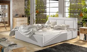 Moderná posteľ Bregen 200x200cm, biela