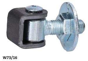 KVN GATE SYSTEMS Záves M16 navárací, otvárateľný 90°, nastaviteľný 1D s kontramaticou, čiastočne pozinkovaný