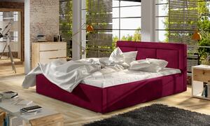 Moderná posteľ Bregen 180x200cm, vínová