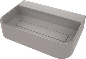 Deante Arnika, granitové umývadlo na dosku 605x405x135 mm, šedá, DEA-CQA_SU6S