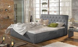 Moderná posteľ Marseille 200x200cm, šedá