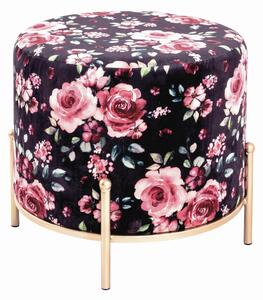 TABURETKA, kov, textil, kompozitné drevo, 40/40/40 cm Ambia Home - Kreslá