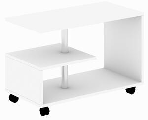 Dizajnový konferenčný stolík Abeba 80 cm biely