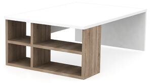 Dizajnový konferenčný stolík Balius 90 cm biely / patara