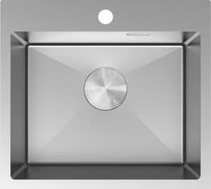 Mexen Solix, 1-komorový nerezový drez 500 x 450 mm, brúsená oceľ, 6402501000-01