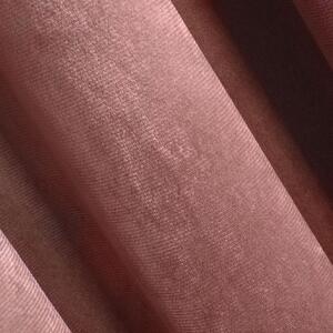 Ružový zamatový záves na páske ROSA 140x270 cm
