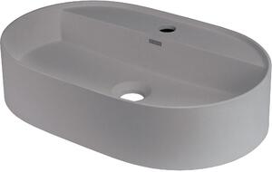 Deante Silia, granitové umývadlo na dosku 550x350x125 mm, šedá metalíza, DEA-CQS_SU6B