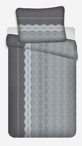Jerry Fabrics Krepové obliečky Ekinoks sivá, 140 x 200 cm, 70 x 90 cm