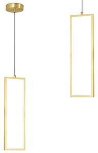 Toolight Toolight, LED závesné osvetlenie 6W, 3000K, 3500lm, LHJ084-1CP, zlatá lesklá, OSW-50058