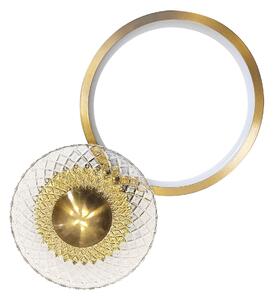 Toolight Toolight, LED nástenné svietidlo 12W, 3000K, 500lm, LHJ071-W, zlatá matná, OSW-50054