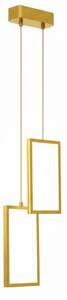 Toolight Toolight, LED závesné osvetlenie, 12W, 3000K, 3500lm, LHJ086-2CP, zlatá, OSW-50061