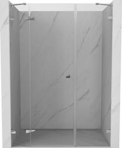 Mexen Lunar, ľavé otočné sprchové dvere 120 cm, číre sklo, chrómový profil, 834S-120-050-01-00-L
