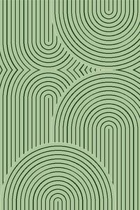 Alfa Carpets Kusový koberec Thumbs green - 80x150 cm