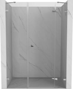 Mexen Lunar, pravé otočné sprchové dvere 125 cm, číre sklo, chrómový profil, 834S-125-050-01-00-P