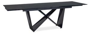 Čierny jedálenský stôl CAVALLI 160(240)X90, rozkladací