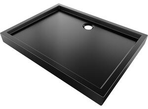 Mexen Flow+ obdĺžnikový sprchový kút 120 x 80 cm, čierna matná, 46R708012H