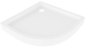 Mexen Flow+ štvrťkruhová sprchová vanička 80 x 80 cm, biela lesklá, 46Q108080H