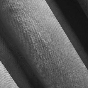 EUROFIRANY Mäkký zamatový záves s matným povrchom 140 cm x 270 cm oceľová 100 % polyester