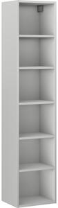 Mexen Box-A, vysoká kúpeľňová skrinka 35x44,2x160 cm, sivá matná, 91AX1-1600-300-1-62