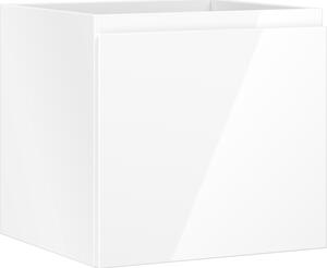 Mexen Orio, kúpeľňová skrinka 50 cm, 1 zásuvka, biela lesklá, 91A10-05047-1-BF00