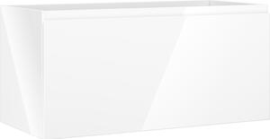 Mexen Orio, kúpeľňová skrinka 100 cm, 1 zásuvka, biela lesklá, 91A10-10047-1-BF00