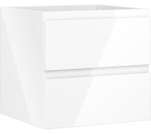 Mexen Orio, kúpeľňová skrinka 50 cm, 2 zásuvky, biela lesklá, 91A10-05047-2-BFF00