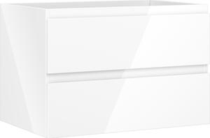 Mexen Orio, kúpeľňová skrinka 70 cm, 2 zásuvky, biela lesklá, 91A10-07047-2-BFF00