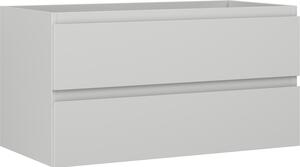 Mexen Orio, kúpeľňová skrinka 90 cm, 2 zásuvky, sivá matná, 91A10-09047-2-BFF62