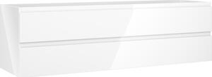 Mexen Orio, kúpeľňová skrinka 160 cm, 2 zásuvky, biela lesklá, 91A10-16047-2-BFF00