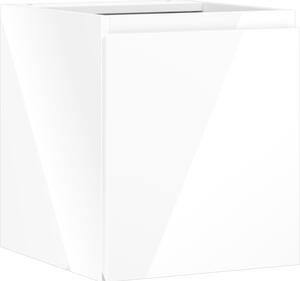 Mexen Orio, kúpeľňová skrinka 40 cm, 1 dvierka, biela lesklá, 91A11-04047-1-BF00