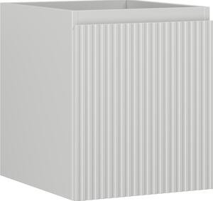 Mexen Rivel, kúpeľňová skrinka 40 cm, 1 zásuvka, drážkovaná, sivá matná, 91A20-04047-1-BF62