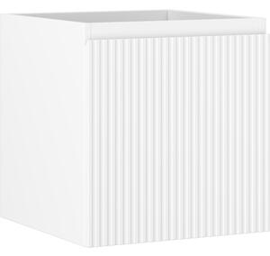 Mexen Rivel, kúpeľňová skrinka 45 cm, 1 zásuvka, drážkovaná, biela matná, 91A20-04547-1-BF01