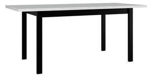 Rozkladací stôl Diesel 80 x 140/180 II, Morenie: biela - L, Farby nožičiek: čierna, Farby nožičiek stola: čierna Mirjan24 5902928152982