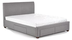 Čalúnená posteľ Marion 160x200, sivá, bez matraca