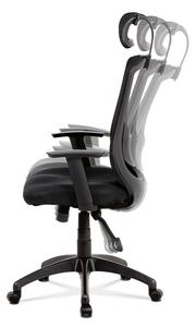Kancelárska ergonomická stolička SPINE - látka, čierna