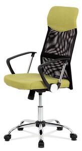 Kancelárska otočná stolička POND na kolieskach — chróm, látka, viac farieb Sivá