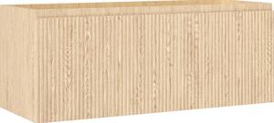 Mexen Rivel, kúpeľňová skrinka 120 cm, 1 zásuvka, drážkovaná, dub, 91A20-12047-1-BF81