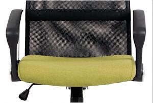 Kancelárska otočná stolička POND na kolieskach — chróm, látka, viac farieb Černá