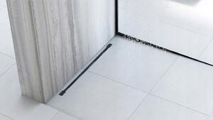 Spádová lišta sprchovej vaničky 100cm Čierna
