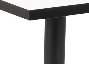 Jedálenský stôl Wyatt 120x80 cm (biela/čierna)